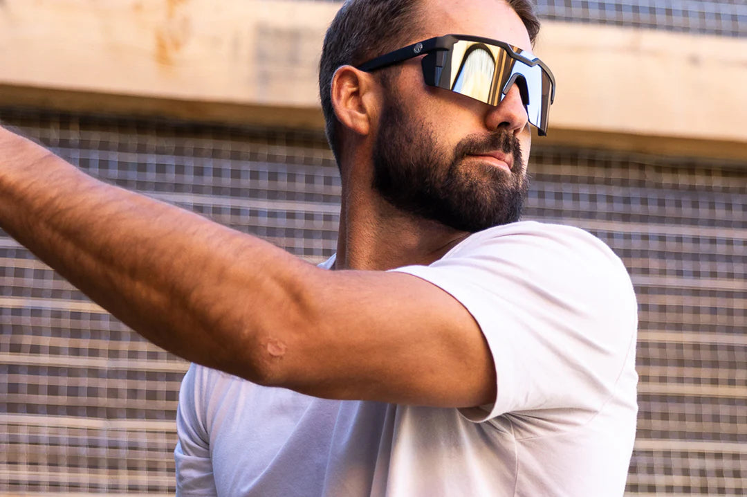 Future Tech | Black Frame - Silver Polarized Lens