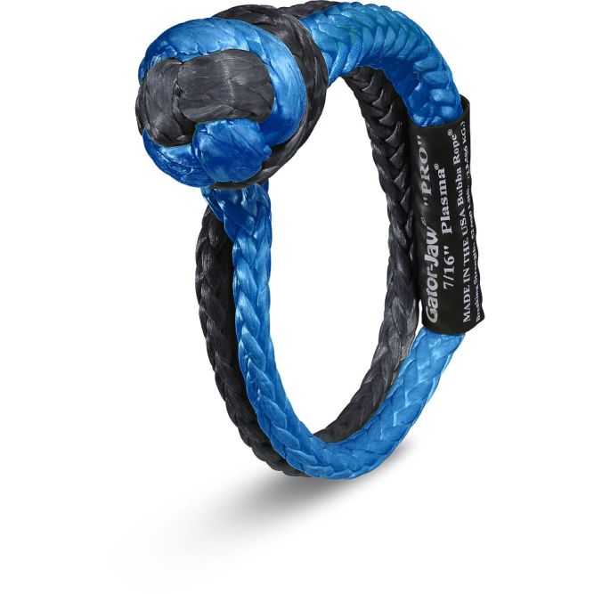 Gator Jaw Soft Shackle Pro Recovery Accessories Bubba Rope blue