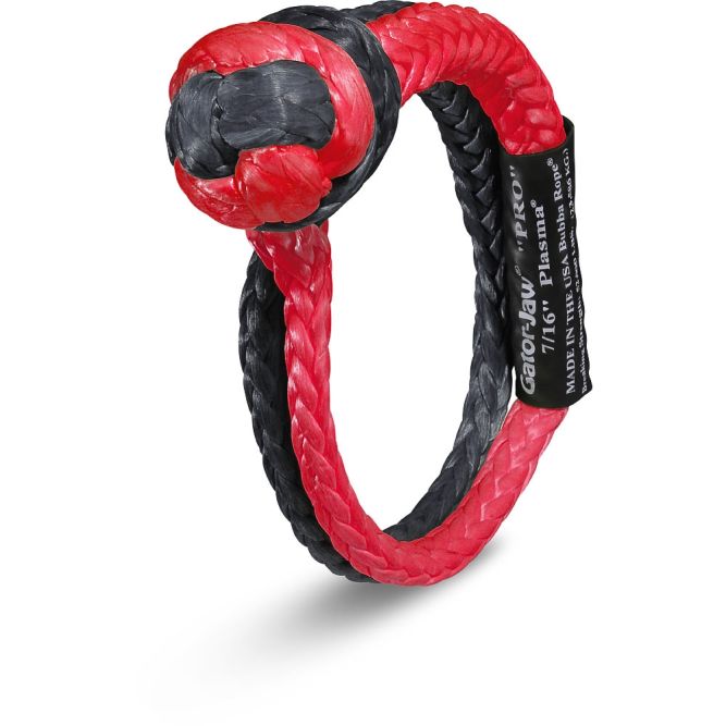 Gator Jaw Soft Shackle Pro Recovery Accessories Bubba Rope red