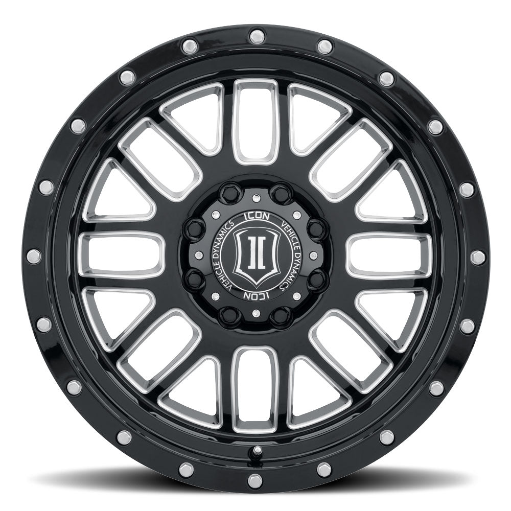ICON ALLOYS | Alpha / Gloss Black with Milled Spoke