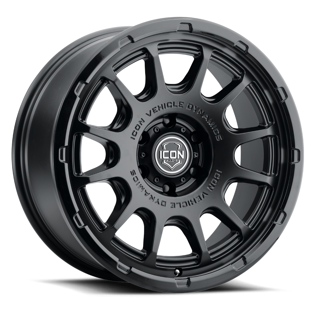 ICON ALLOYS | Rancho | Double Black | Silver Machined/Gloss Black Lip | Satin Bronze / Gloss Black Lip
