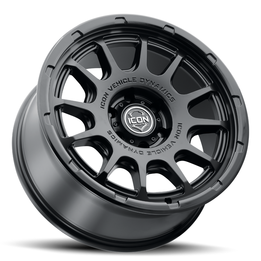 ICON ALLOYS | Rancho | Double Black | Silver Machined/Gloss Black Lip | Satin Bronze / Gloss Black Lip