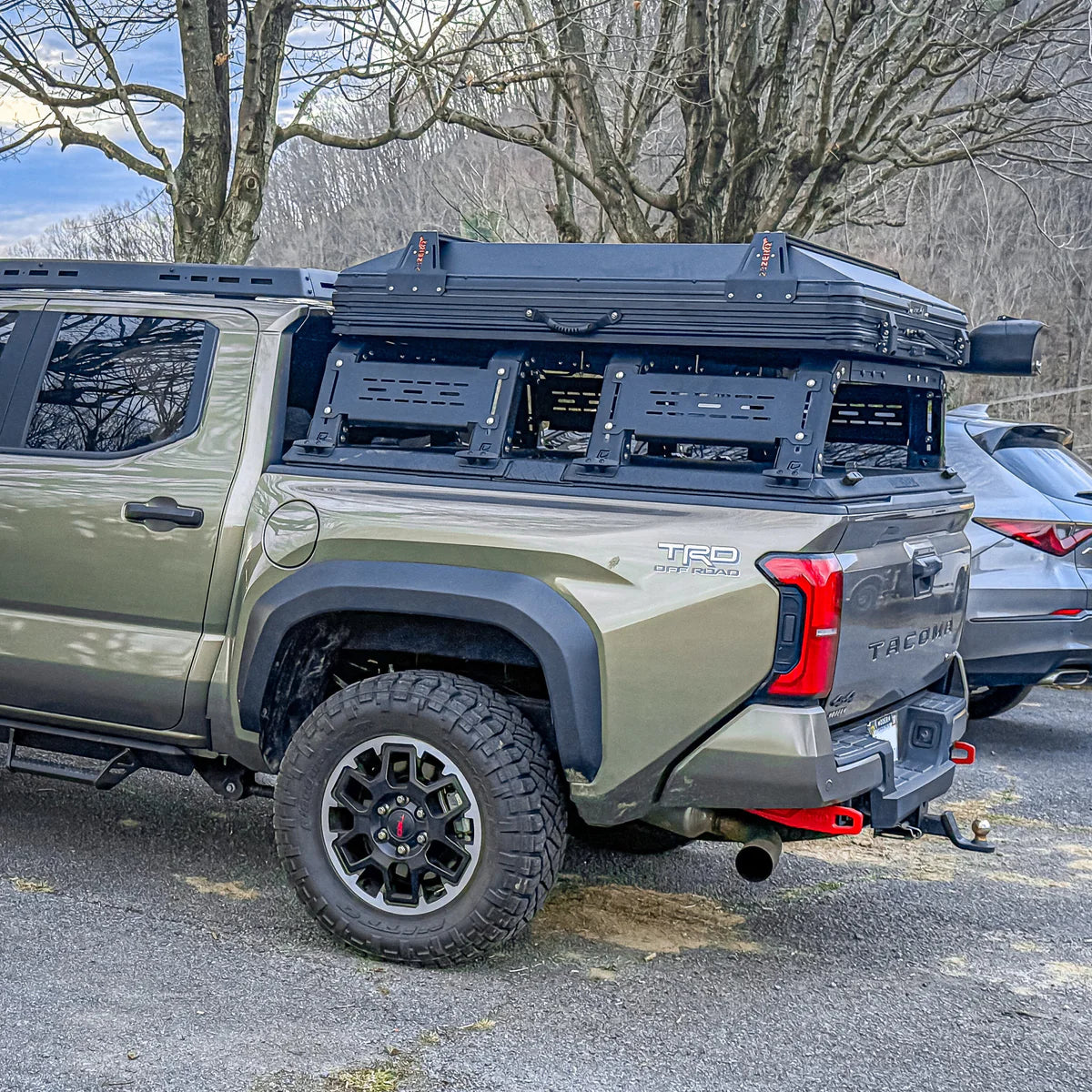 THORAX BED RACK SYSTEM- FITS DIAMOND BACK COVERS 2024-2025 TACOMA Front View