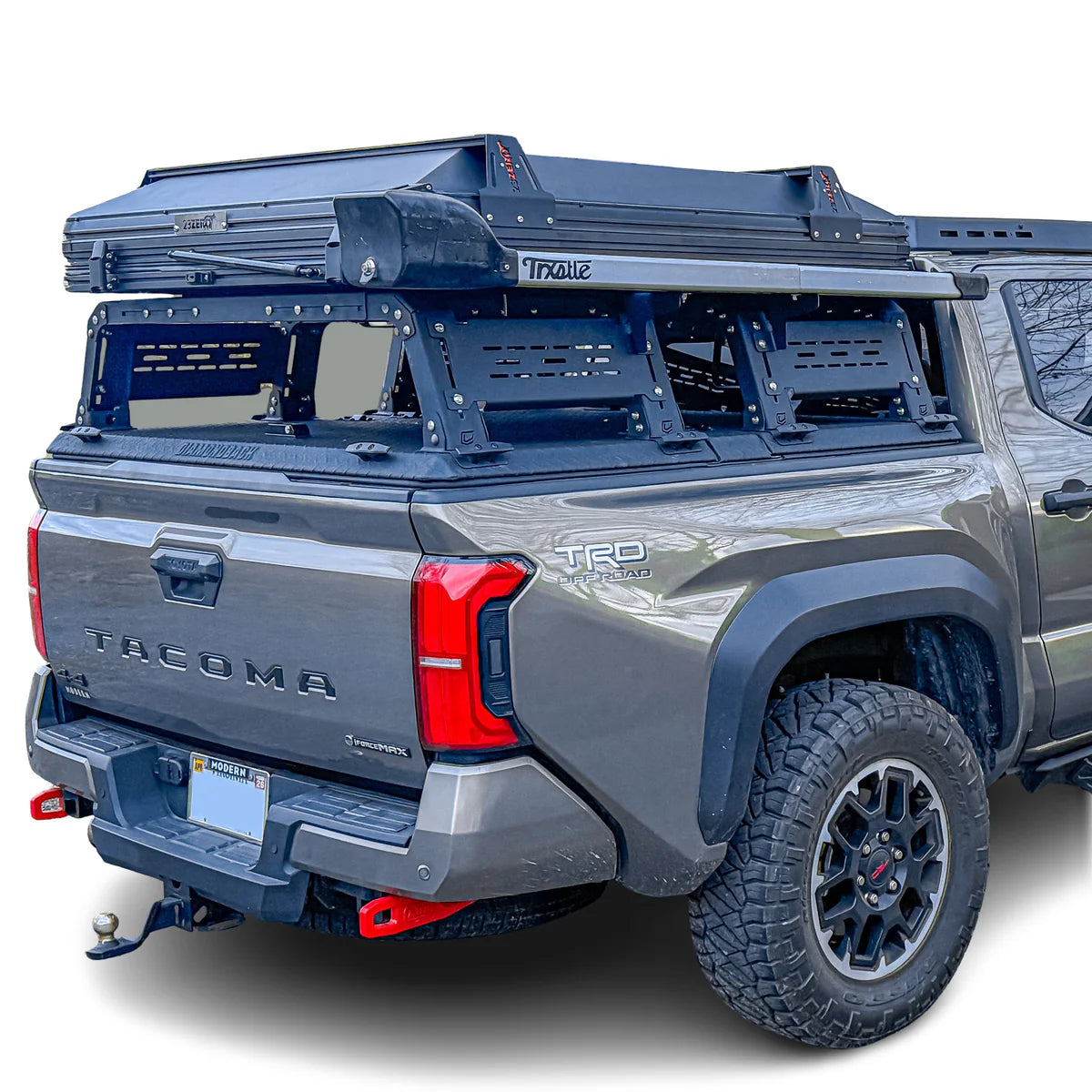 THORAX BED RACK SYSTEM- FITS DIAMOND BACK COVERS 2024-2025 TACOMA Front View