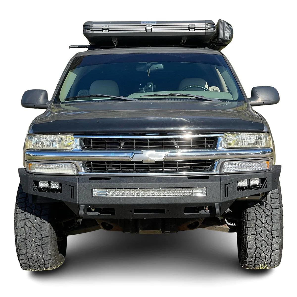 1999-2002 CHEVY 1500 & 2000-2006 TAHOE/SUBURBAN OCTANE FRONT WINCH BUMPER Front View