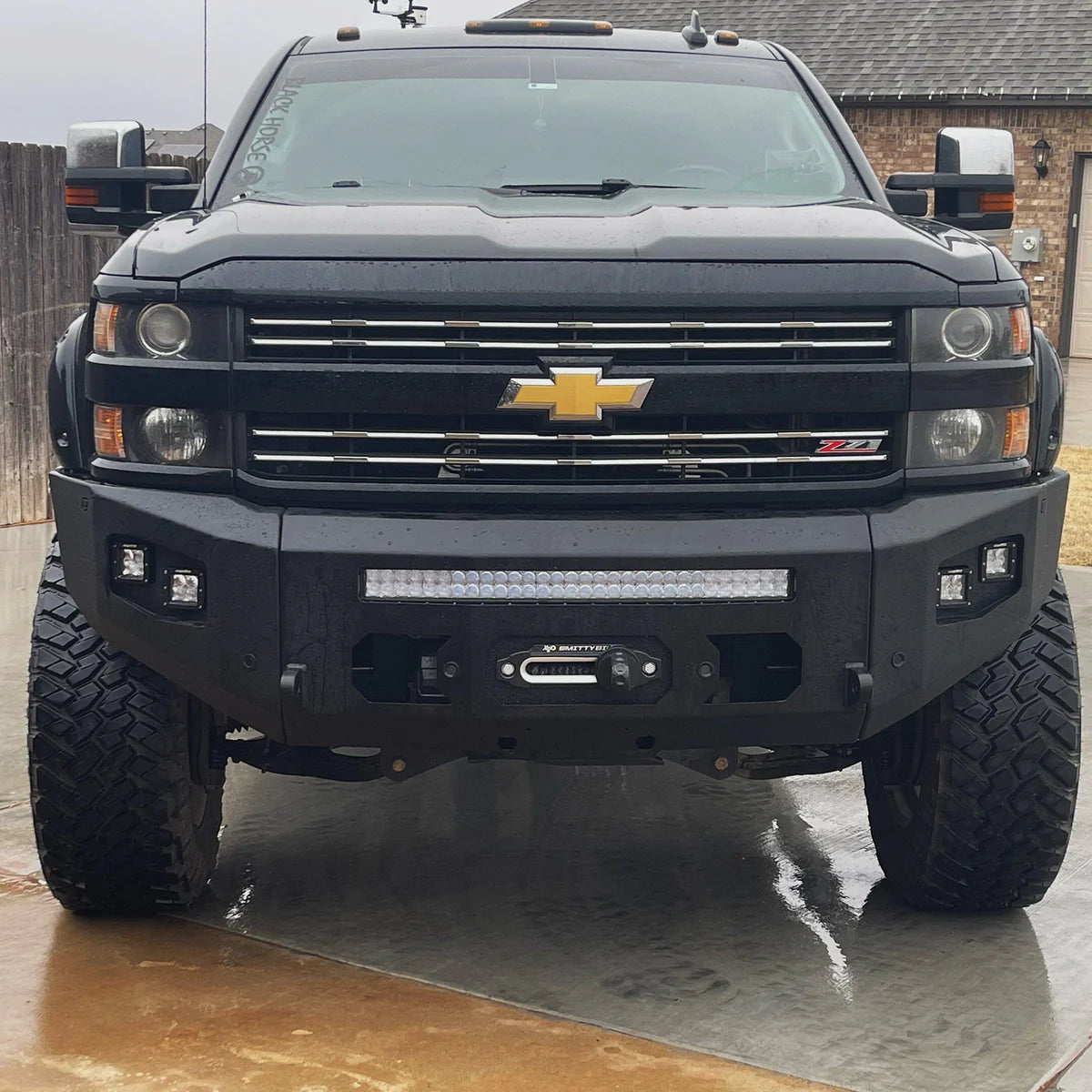 2015-2019 CHEVY SILVERADO 2500/3500 ATTITUDE FRONT WINCH BUMPER Front View