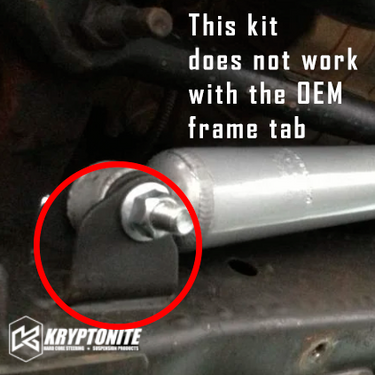 KRYPTONITE BOLT ON FOX STEERING STABILIZER BRACKET 2015-2025