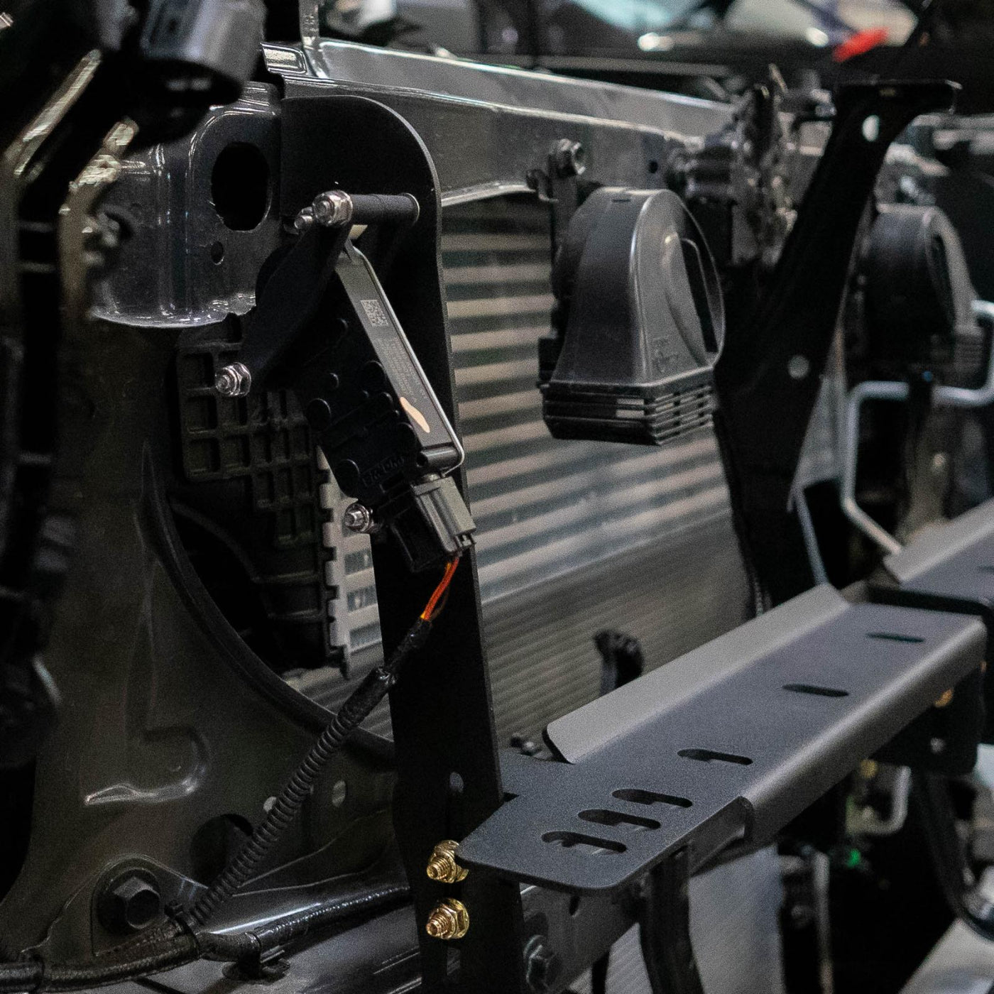 SDHQ Built '24-25 Tacoma Behind The Grille Pod Light Mounting Kit installed 