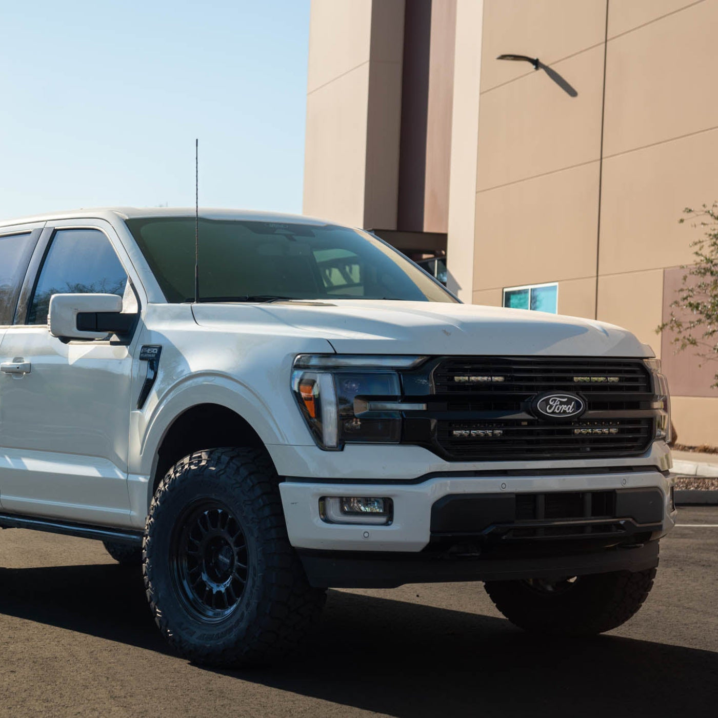 SDHQ Built '21-25 F150 / Raptor Behind the Grille Light Mounting Kit installed 