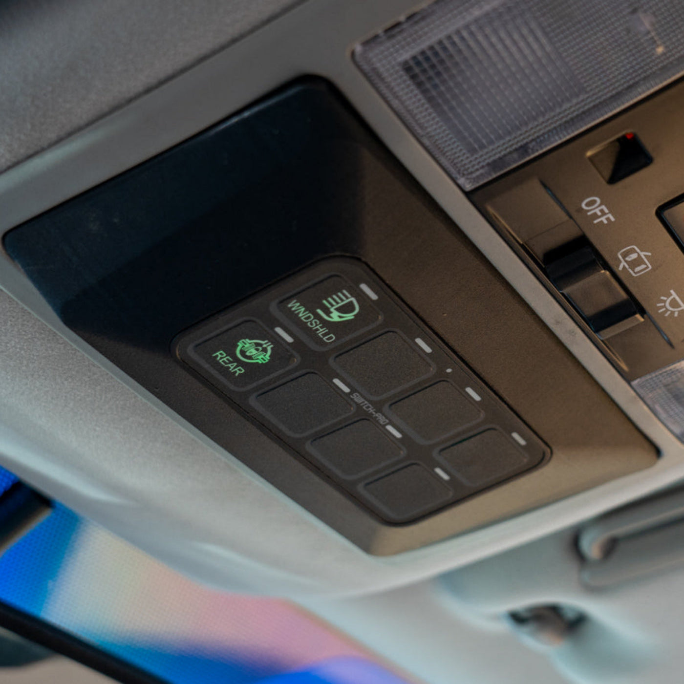 '10-23 Lexus GX460 SDHQ Built Switch-Pros SP-9100 Overhead Keypad Mount installed 