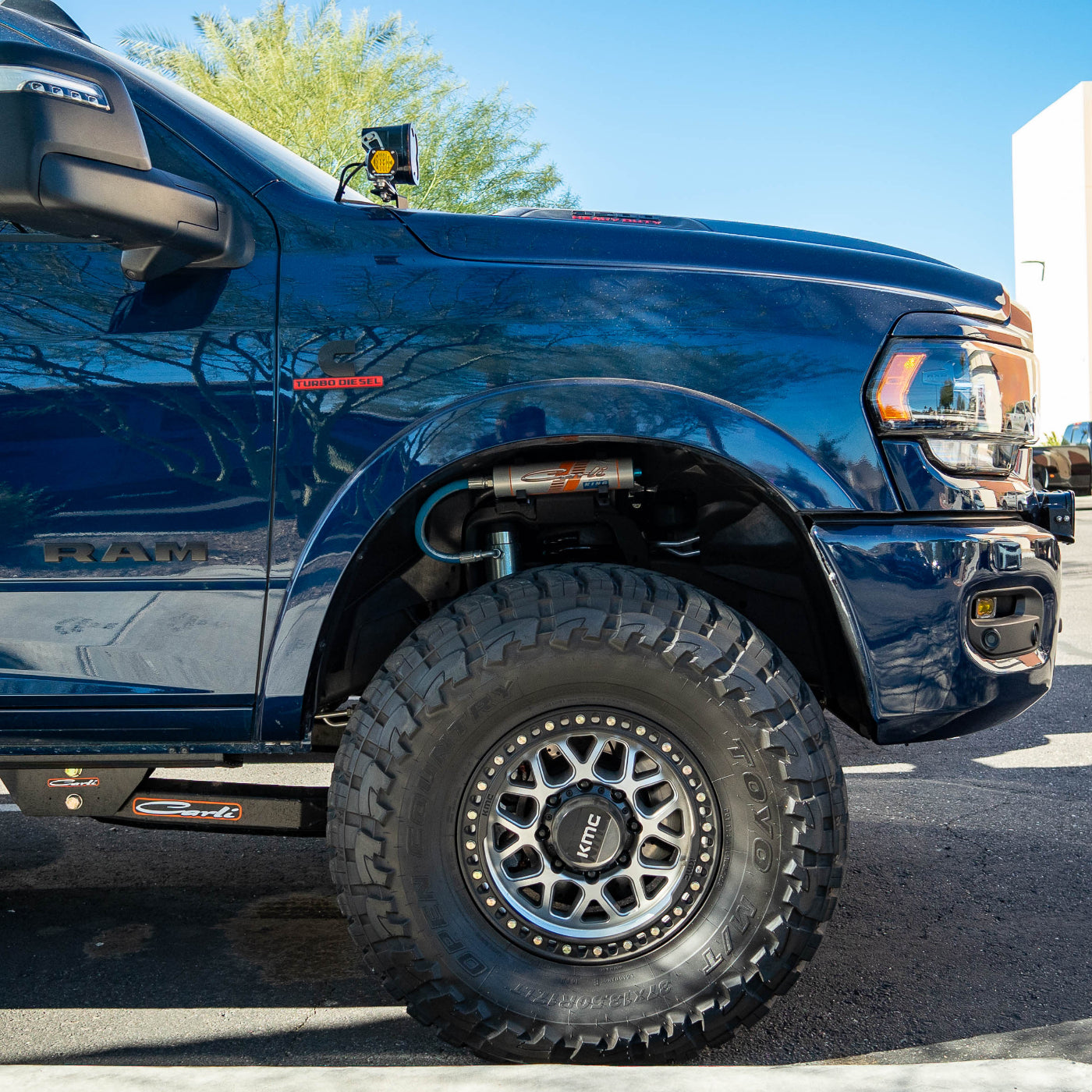 SDHQ Built '14-25 Ram 2500/3500 Billet Reservoir Mounting Kit installed 