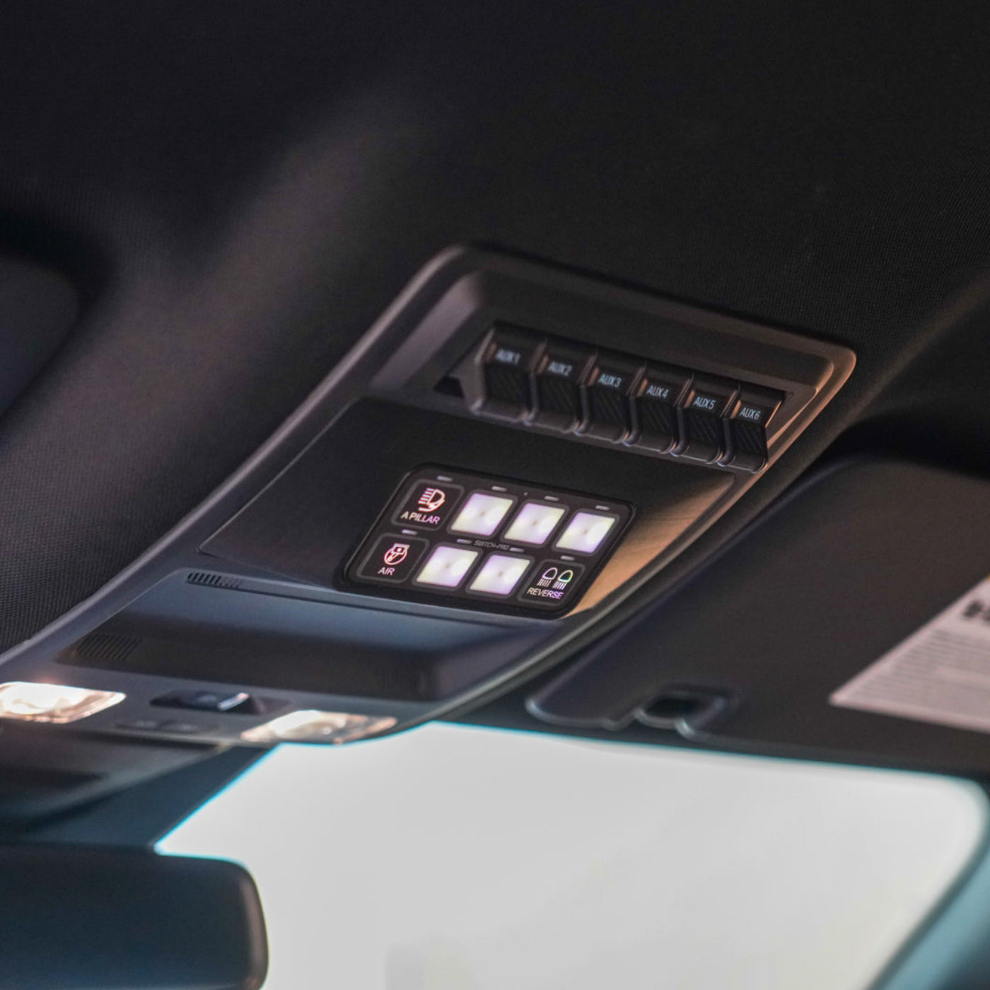 '24 Ford Ranger/Ranger Raptor Overhead Switch Pros Keypad Mount installed 