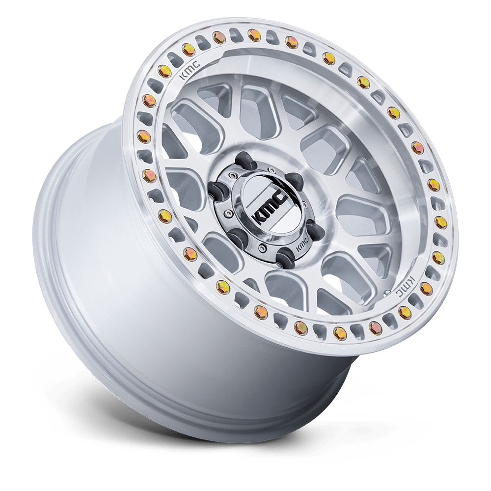 KMC WHEELS | GRS | GLOSS SILVER W/ MACHINED FACE