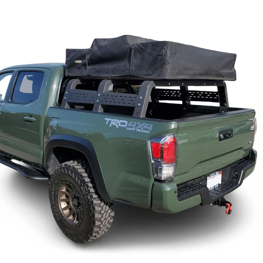 12" UNIVERSAL THORAX OVERLAND BED RACK SYSTEM (ANY TRUCK) Front View