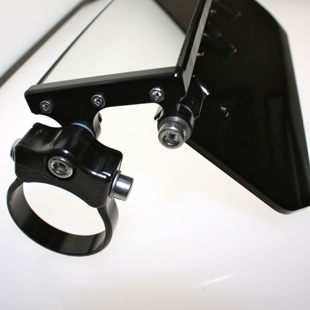 12″ Wide Panoramic Rearview Mirror with Folding Sun Visor – Dark Tinted Shield