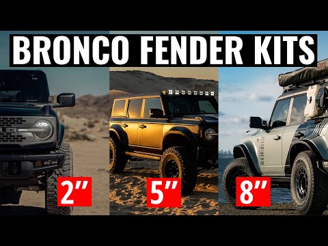 Advanced Fiberglass Concepts Ford Bronco Fiberglass Fenders