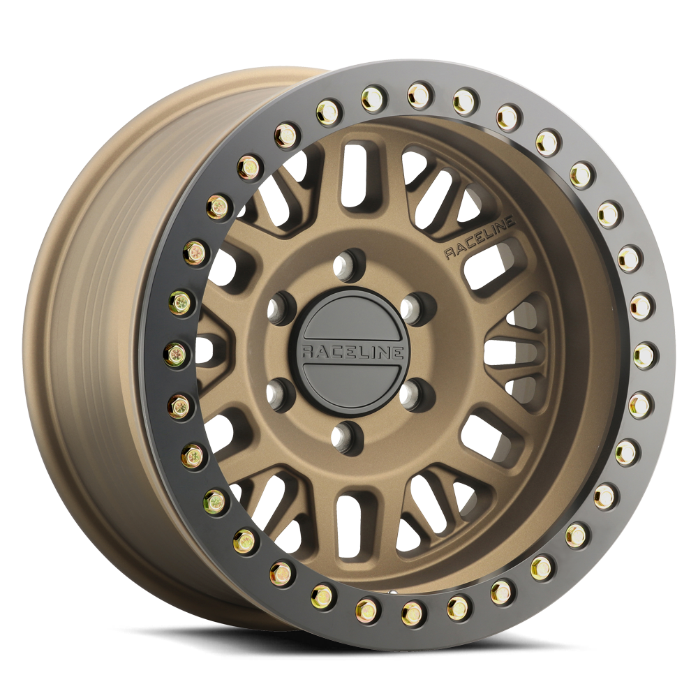 Raceline RT951BZ Ryno Cast Beadlock - Textured Bronze w/ Black Beadlock Ring