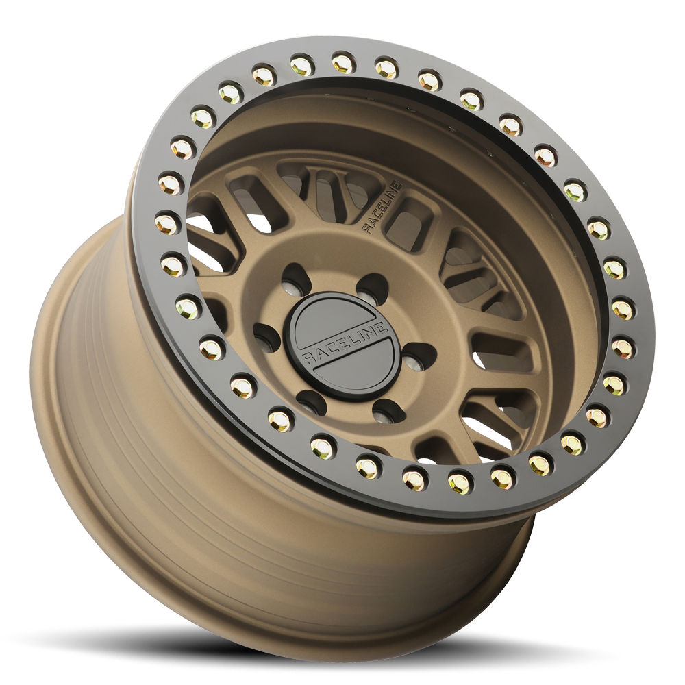 Raceline RT951BZ Ryno Cast Beadlock - Textured Bronze w/ Black Beadlock Ring
