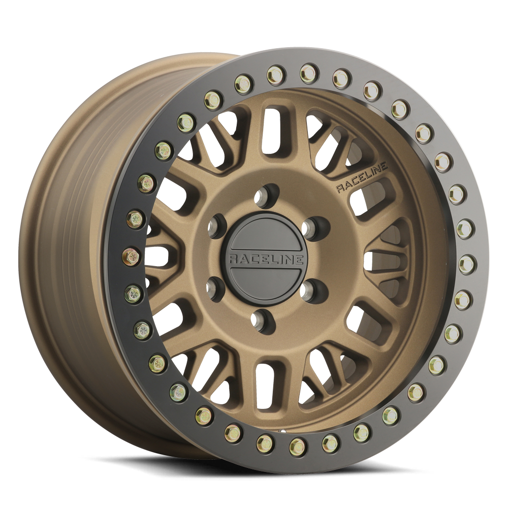 Raceline RT951BZ Ryno Cast Beadlock - Textured Bronze w/ Black Beadlock Ring