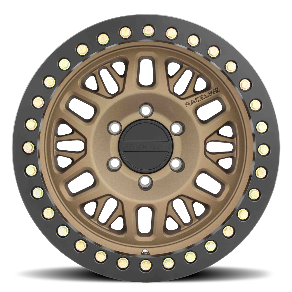 Raceline RT951BZ Ryno Cast Beadlock - Textured Bronze w/ Black Beadlock Ring