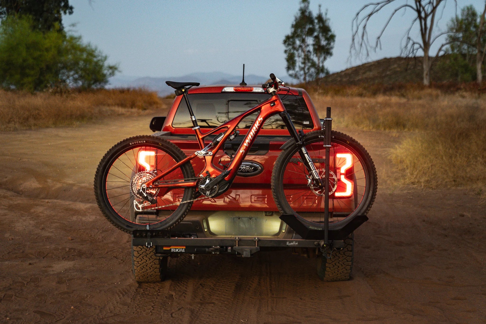 RambleRack Heavy Duty Hitch Bike Rack | RiGd Supply Front View