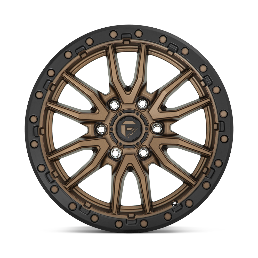 Fuel Wheels | REBEL Front View Bronze