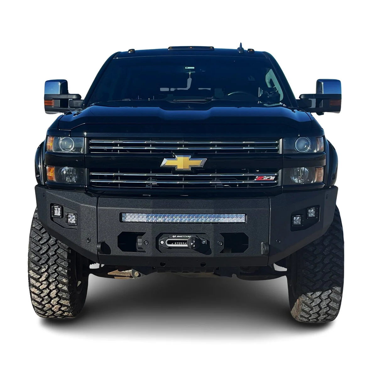 2015-2019 CHEVY SILVERADO 2500/3500 ATTITUDE FRONT WINCH BUMPER Front View
