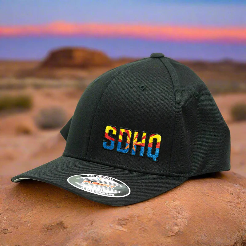 SDHQ Arizona Black Flex Fit Hat