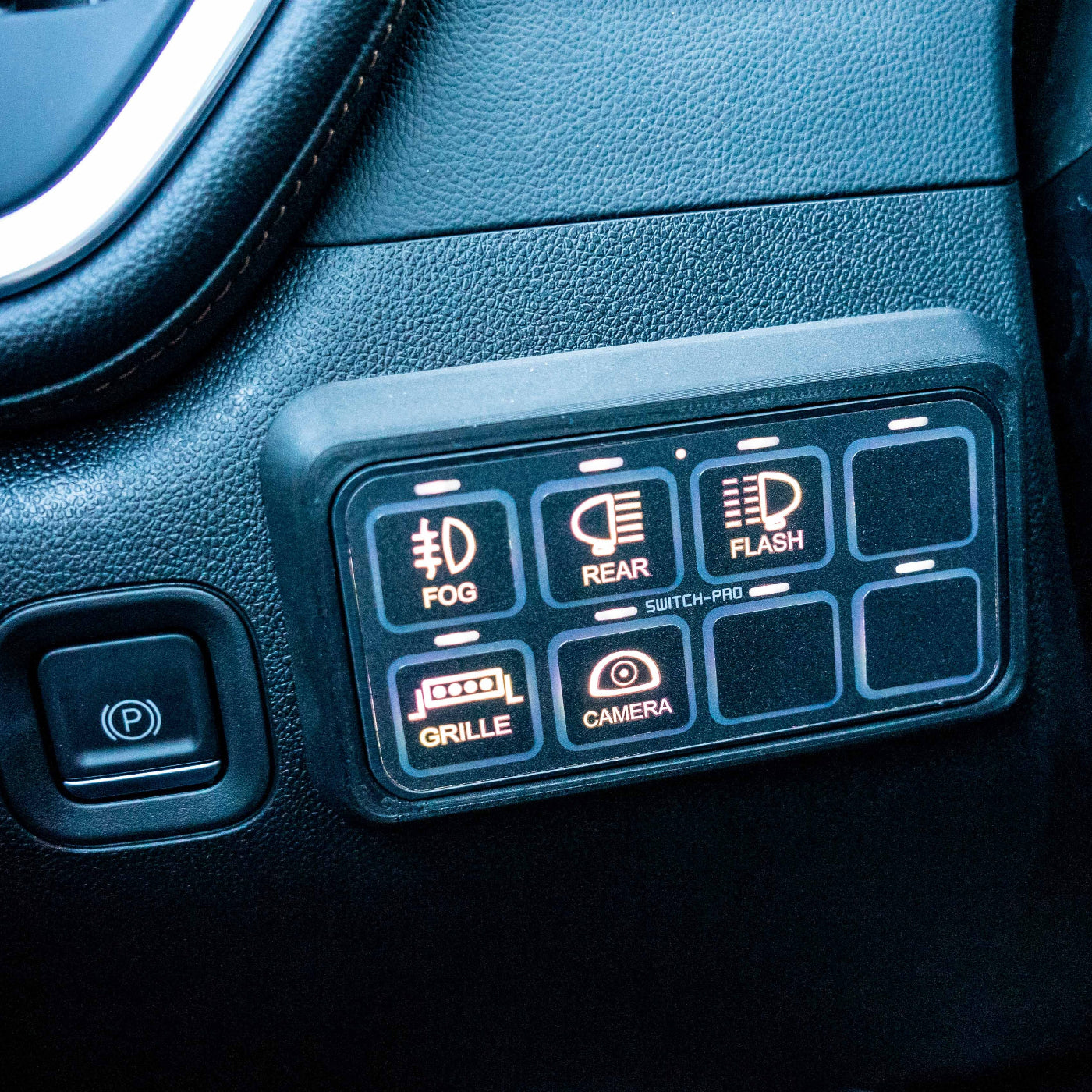 sdhq built switch pros sp9100 2019+ gm interior mount installed in truck
