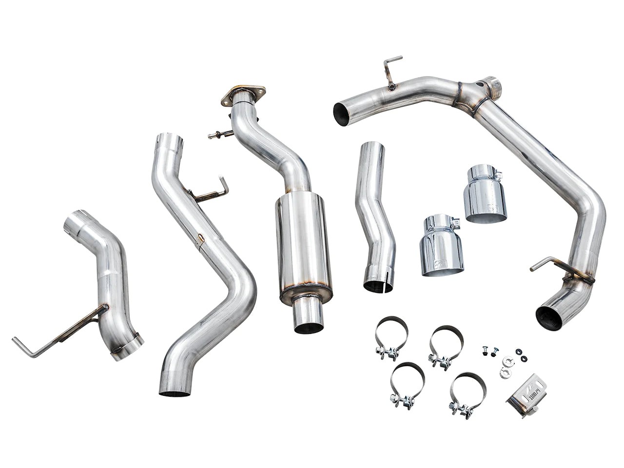AWE 0FG Catback Exhaust for Ford Bronco with BashGuard™ parts