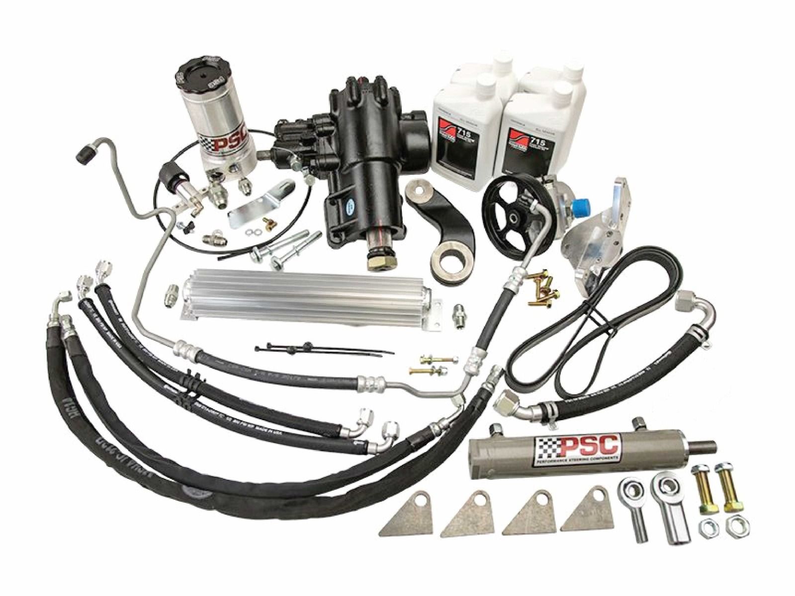 '12-18 Jeep JK 3.6L PSC Cylinder Assist Steering Kit, 6.75" Lock-To-Lock - Trussed Front Axle