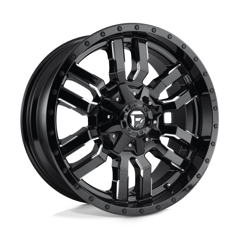 Fuel Wheels | SLEDGE | GLOSS BLACK MILLED