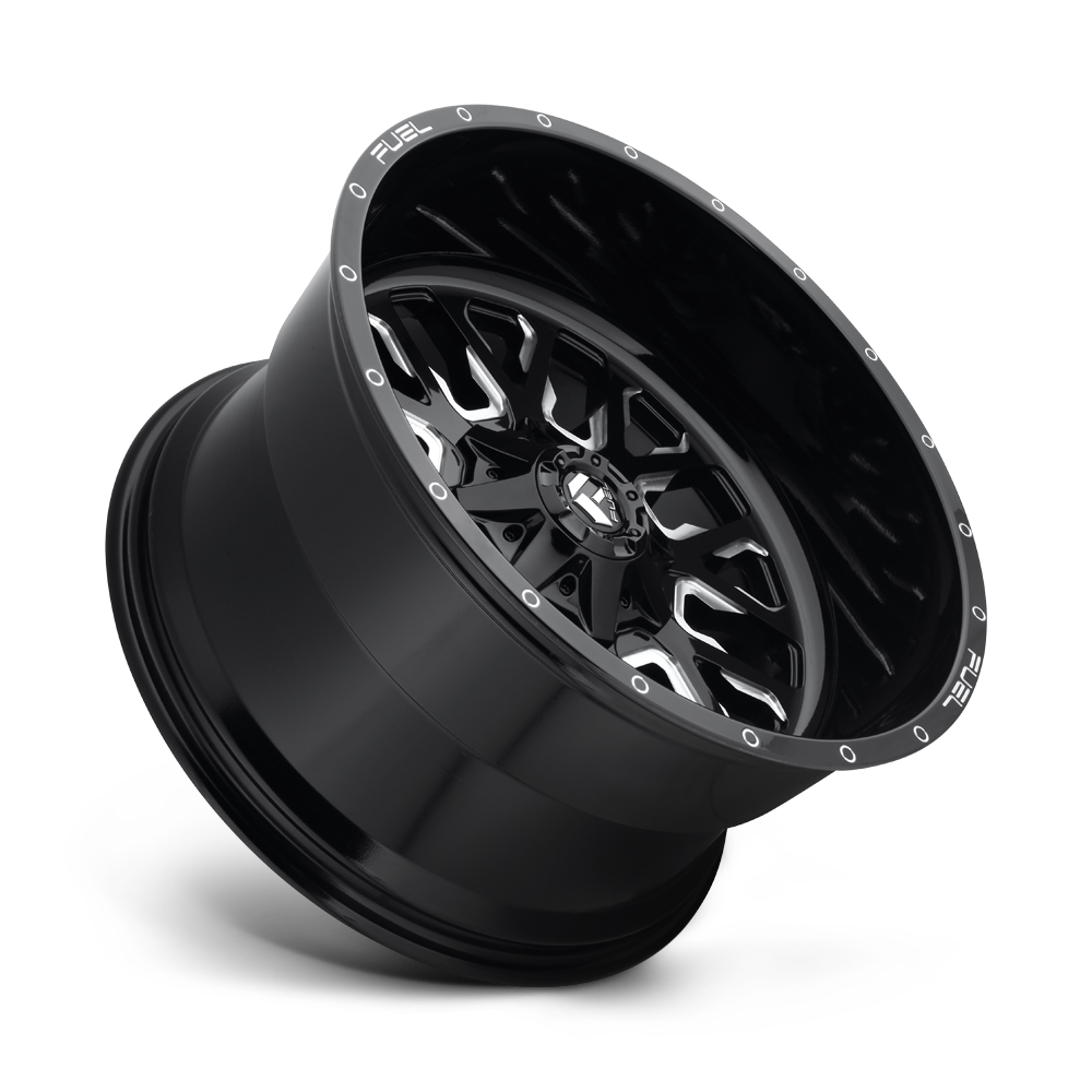 Fuel Wheels | STROKE Side View Black