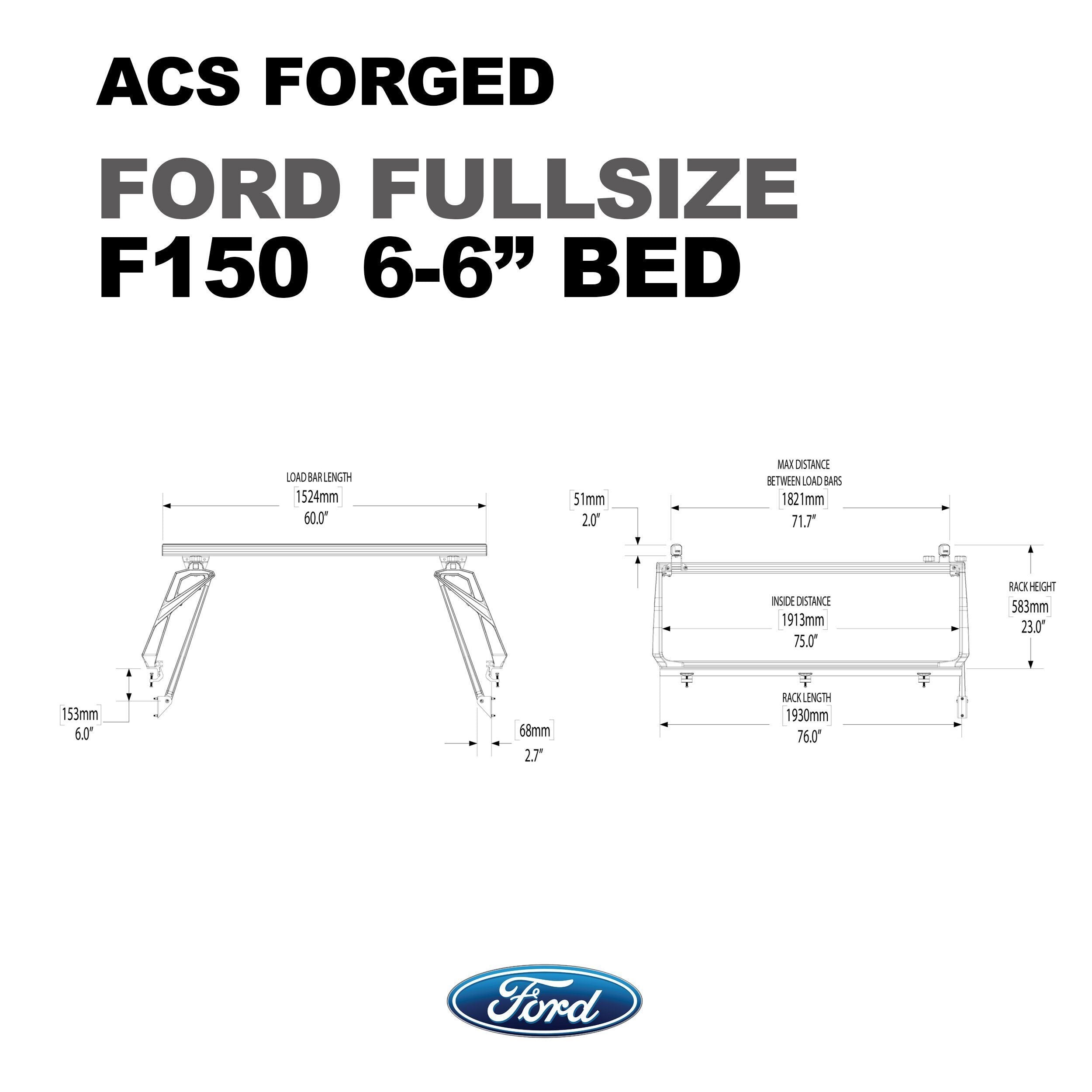 '04-23 Ford F150-ACS Forged Bed Accessories Leitner Designs design