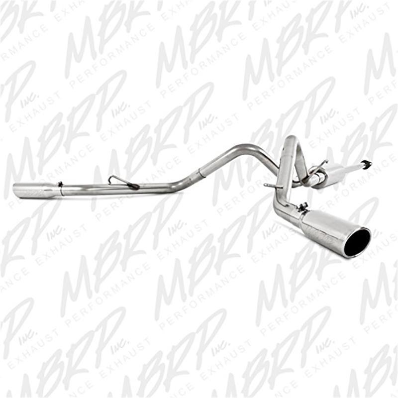 '05-15 Toyota Tacoma 2 1/2" Cat Back Dual Side Exit Exhaust MBRP display