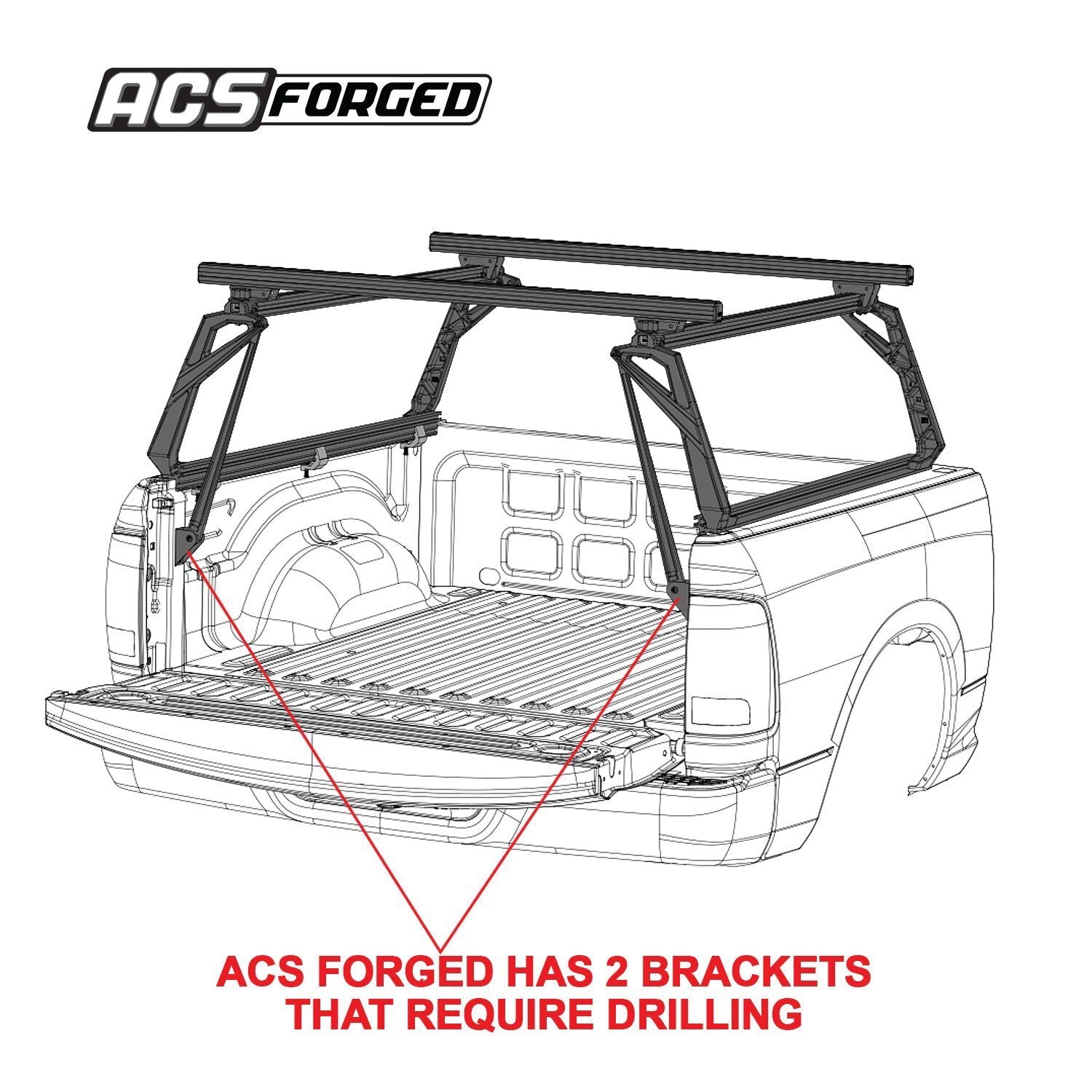 '05-15 Toyota Tacoma-ACS Forged Bed Accessories Leitner Designs design