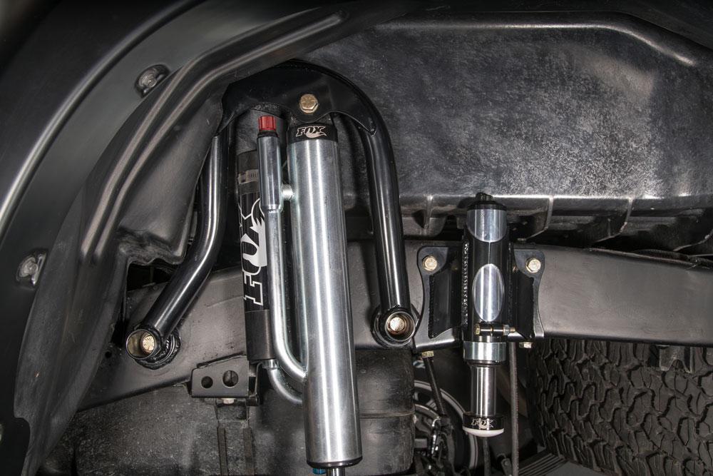 '05-23 Toyota Tacoma Rear 2.5" Bypass Shock Hoop Kit Suspension Total Chaos Fabrication close-up