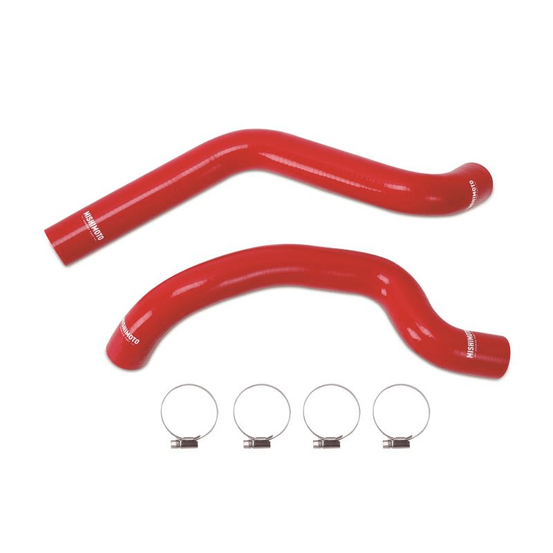 07-11 Jeep Wrangler 6 Cyl Silicone Hose Kit Performance Products Mishimoto Red parts