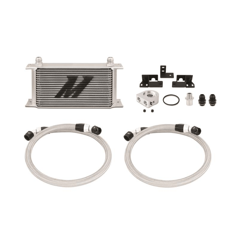 07-11 Jeep Wrangler JK Oil Cooler Kit Performance Products Mishimoto Silver Non-Thermostatic parts