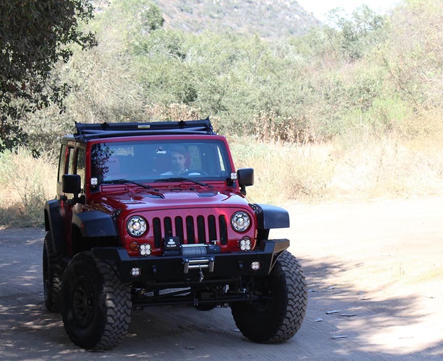'07-17 Jeep JK A-Pillar Mount Kit Lighting Baja Designs display