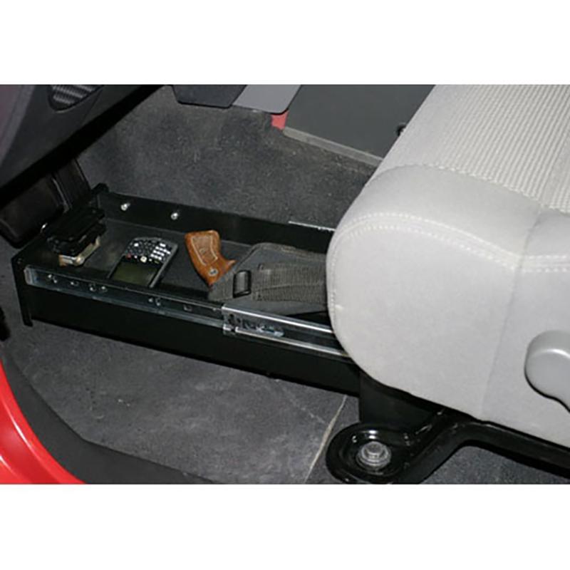 '07-17 Jeep JK Conceal Carry Driver's Side Security Drawer Tuffy Security Products display