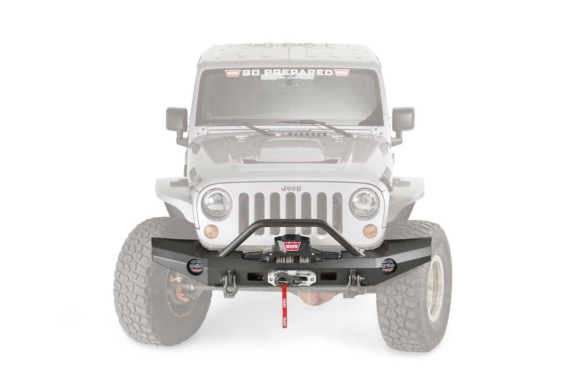 07-17 Jeep JK Elite Series Full Width Bumper Warn Industries (front view)