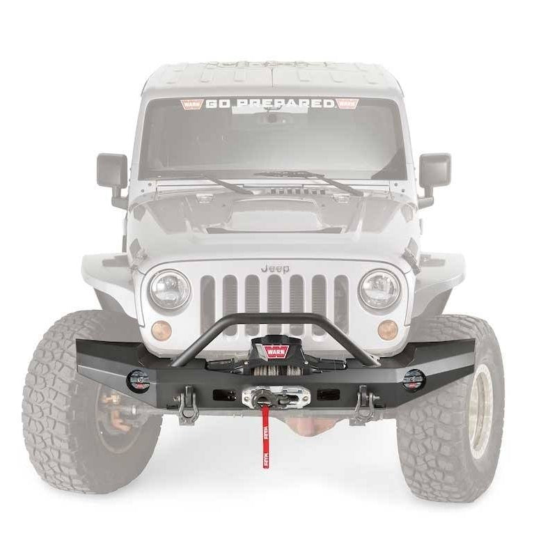 07-17 Jeep JK Elite Series Full Width Bumper Warn Industries (front view)