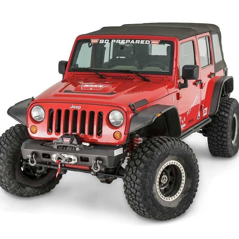 07-17 Jeep JK Elite Series Stubby Bumper Warn Industries display