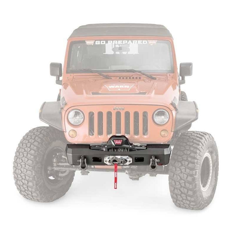 07-17 Jeep JK Elite Series Stubby Bumper Warn Industries (front view)