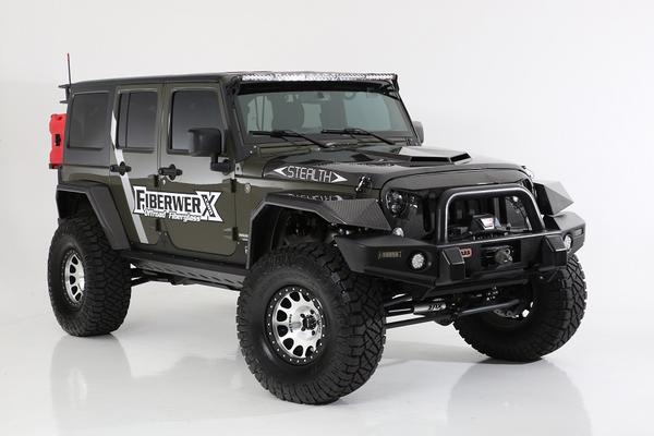 '07-17 Jeep JK Stealth Kit Fiberglass Fiberwerx display