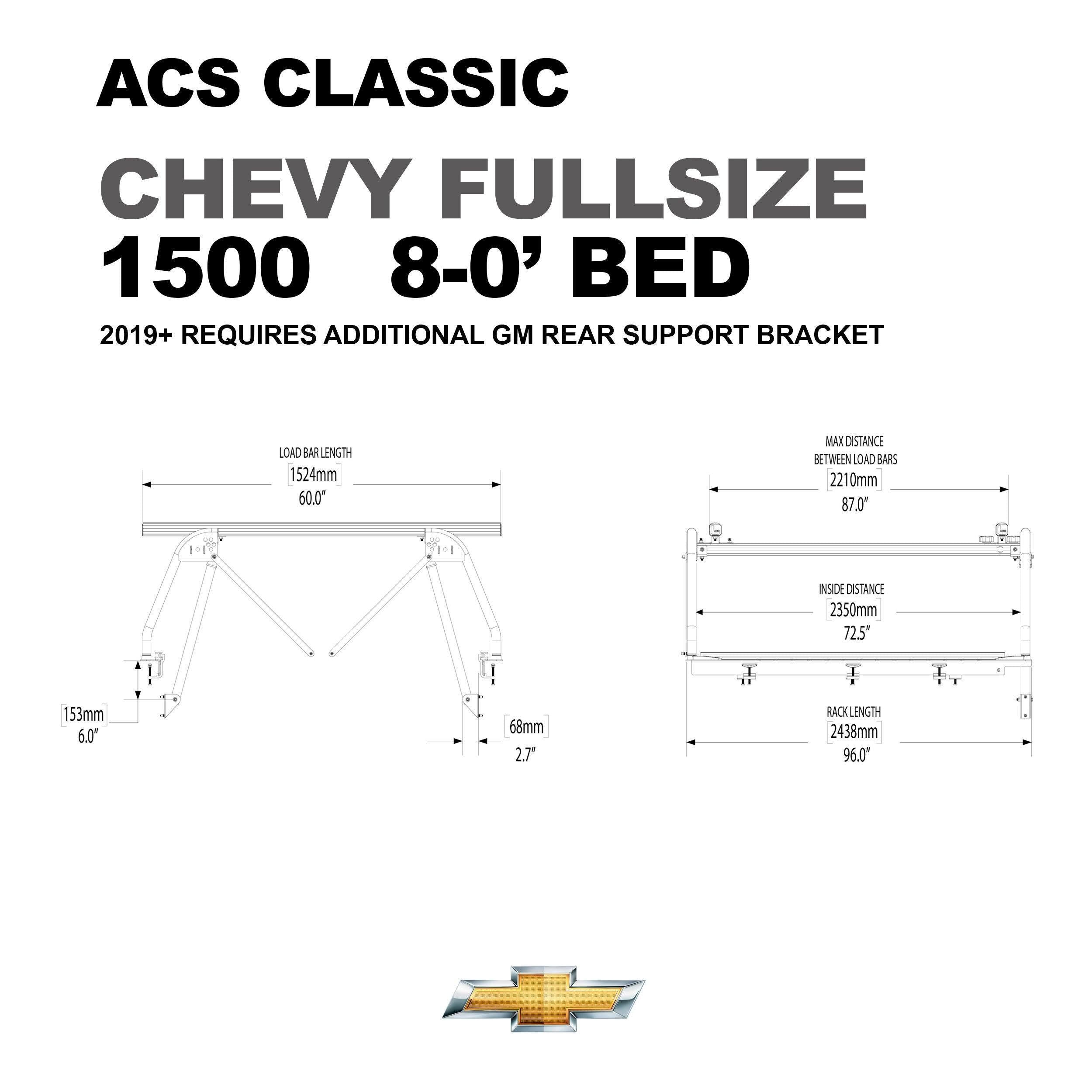 '07-23 Chevy/GMC 1500-ACS Classic Bed Accessories Leitner Designs design