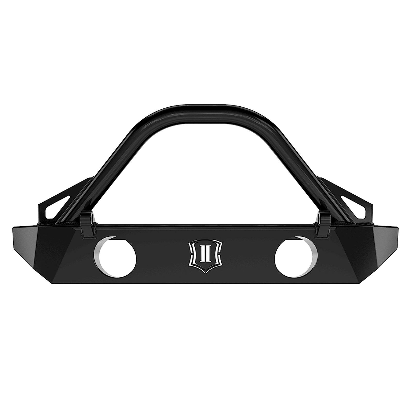 '07-18 Jeep JK Comp Series Front Bumper w/ Fog Bars & Tabs Impact Series Off-Road Armor (front view)