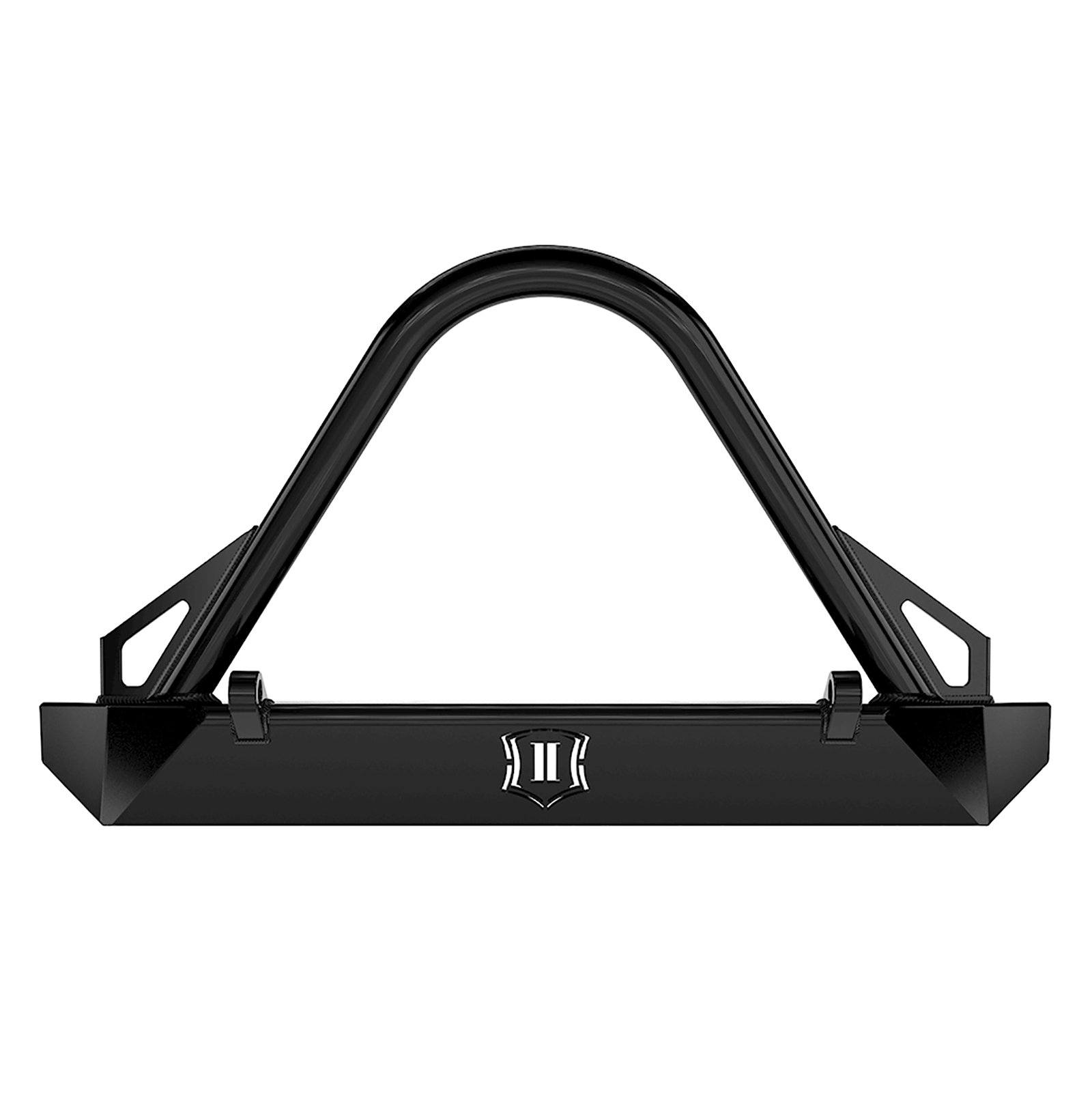 '07-18 Jeep JK Comp Series Front Bumper w/ Stinger & Tabs Impact Series Off-Road Armor (front view)