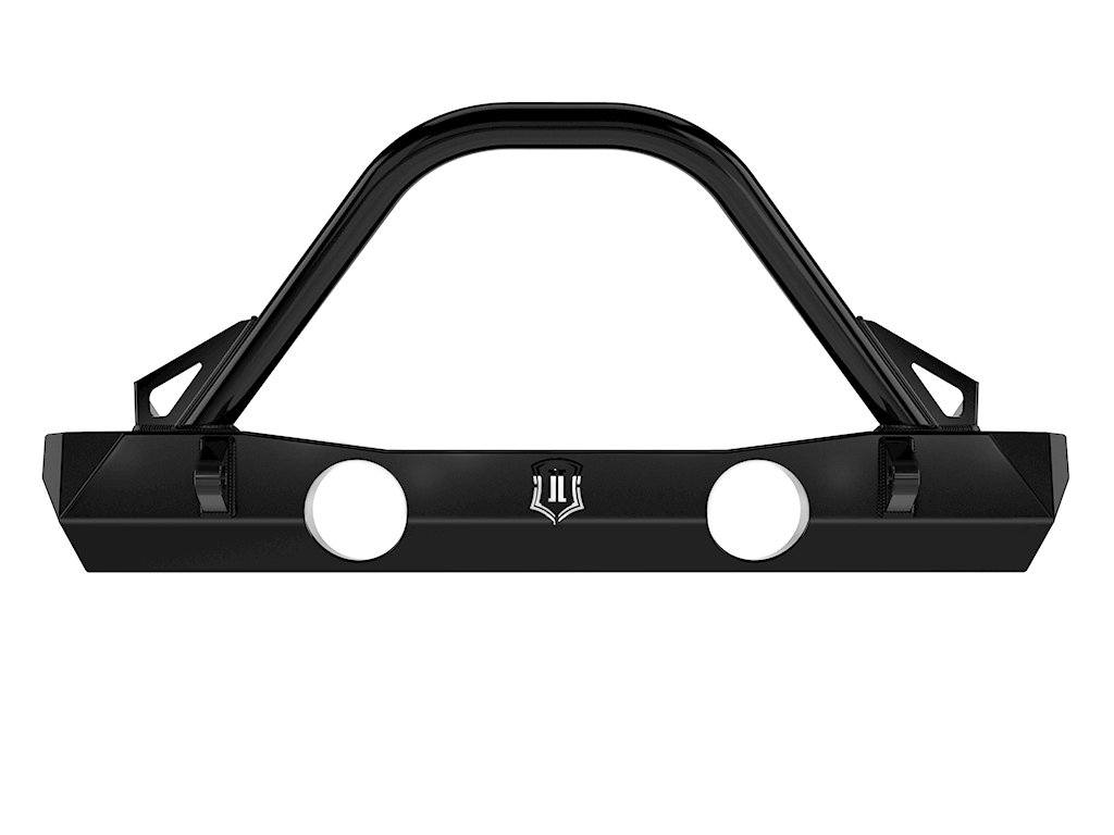 '07-18 Jeep JK Pro Series Front Bumper w/ Bar & Tabs Impact Series Off-Road Armor (front view)